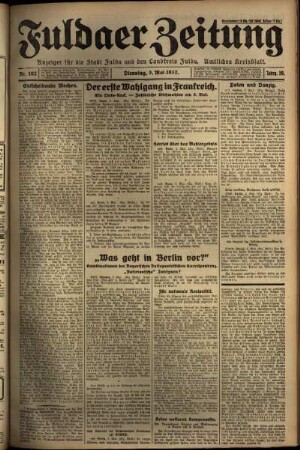 Ausgabe vom Dienstag, den 03. Mai 1932.