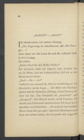 "Hallo!" - "Allo?"