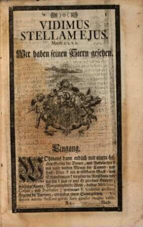 Neues in dem Auf-, Fort- und Nidergang hellglantzendes Stern-Liecht : der Nach-Welt durch eine Lob-, Leich- und Traur-Predig gezeiget an Seiner Hoch-Freyherrlichen Excellenz ... Johann Joseph Freyherrn von Imhoff ...