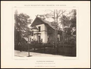 Villa Dernburg, Berlin-Grunewald: Ansicht (aus: Hermann Rückwardt, Villen-Neubauten der Umgebung von Berlin)