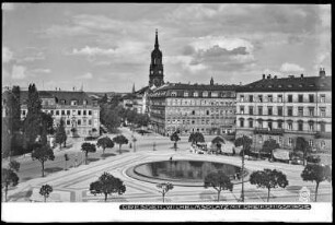 Dresden, Wilhelmsplatz mit Dreikönigskirche
