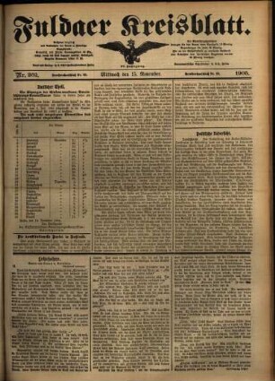 Ausgabe vom Mittwoch, den 15. November 1905.