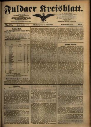 Ausgabe vom Mittwoch, den 15. November 1905.