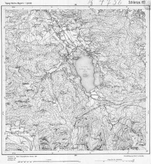 813 Schliersee Topographische Karte von Bayern 1:25.000 [Positionsblätter]