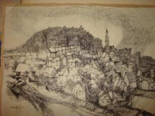Augustusburg, Blick von Marbach