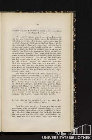 Aufbewahrung des empfindlich gemachten photographischen Papiers.