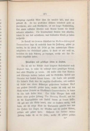 Häusliches und geselliges Leben in London.