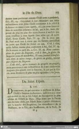 Du Saint Esprit