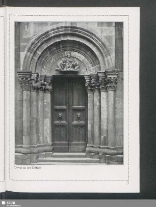 Dom zu Mainz. Portal an der Ostseite