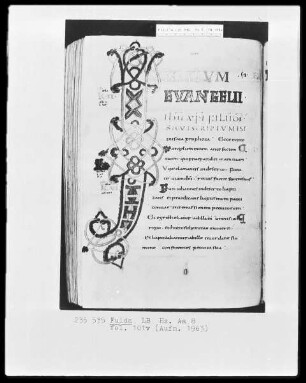 Evangeliar — Initiale I(nitium Evangelii), Folio 101verso