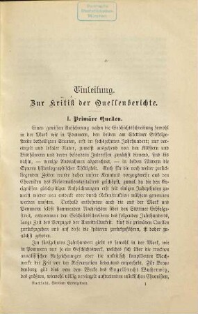 Der Stettiner Erbfolgestreit : (1464 - 1472) ; ein Beitrag zur brandenburgisch-pommerschen Geschichte des fünfzehnten Jahrhunderts