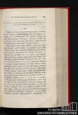 III. Über die praktische Anwendung des Princips der virtuellen Geschwindigkeiten.