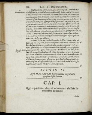 Sectio II. Qua Massariæ Experimenta Augenianis opposita defenduntur.