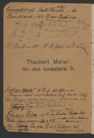 [Adressen und Notizen]