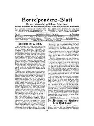 Exzellenz Dr. v. Studt