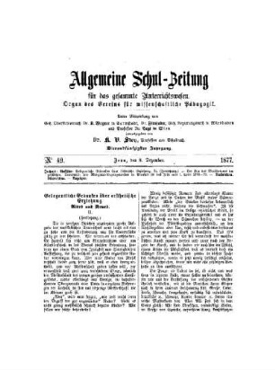 Gelegentliche Gedanken über aesthetische Erziehung. Altes und Neues : (Fortsetzung)