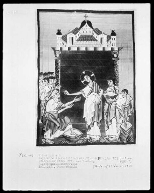 Evangeliar Kaiser Ottos III. aus dem Bamberger Dom — Fußwaschung, Folio 237recto