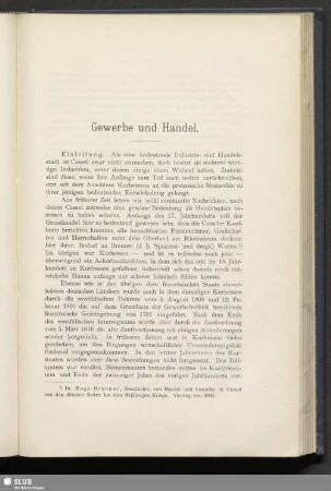 Gewerbe und Handel