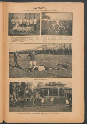 Sport : El primer partido de la federación argentina