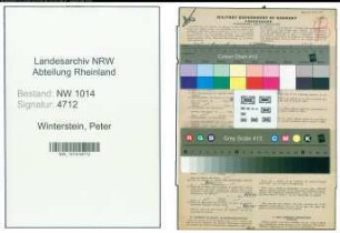 Entnazifizierung Peter Winterstein , geb. 13.10.1887 (Stuckateur)