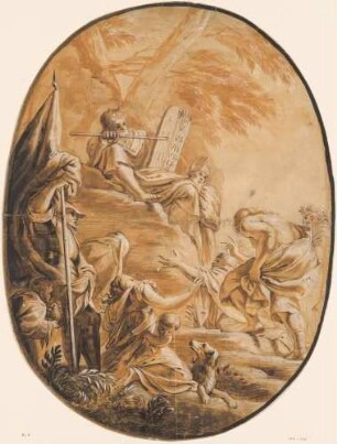 Moses verkündet die zehn Gebote