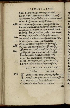 Ecloga VII. Templum.