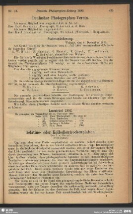 Gelatine- oder Kollodiontrockenplatten