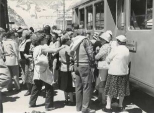 Die Bergbahn in Zermatt