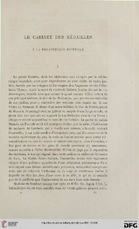 10: Le cabinet des médailles a la bibliothèque impériale