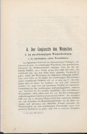 I. In unabhängigen Wunschsätzen.