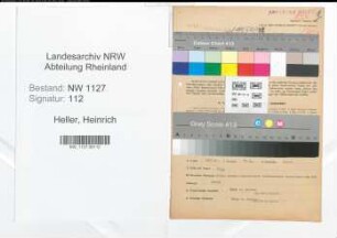 Entnazifizierung Heinrich Heller , geb. 01.07.1909 (Verwaltungsangestellter)