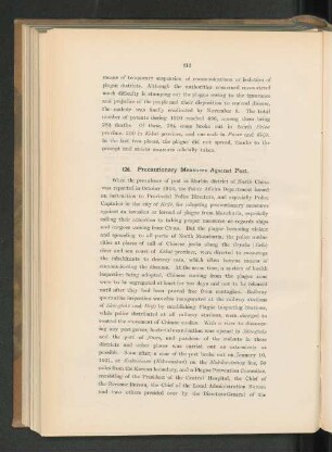 126. Precationary Measures Against Pest.