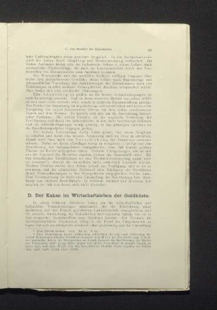 D. Der Kakao im Wirtschaftsleben der Goldküste.