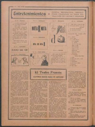 El Teatro Francés : Algunos datos para su estudio