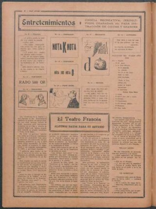El Teatro Francés : Algunos datos para su estudio