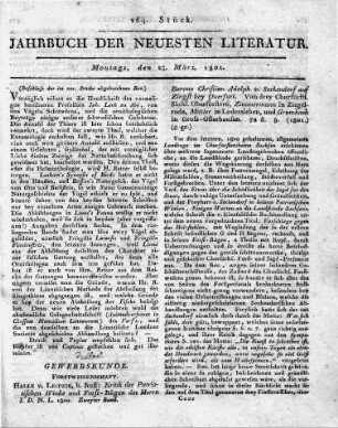 [Fortsetzung:] Lipsiae, ap. Crusium: Faunae suecicae a Carolo à Linné Equ. inchoatae. Pars prima sistens mammalia, aves, amphibia et pisces Sueciae, quam recognovit, emendavit et auxit Andreas Joannes Retzius, in Academia Lundensi historiae naturalis, oeconomiae et chemiae Professor R. O. Cum tabula aeri incisa. X und 362 S. gr. 8.