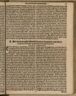 Die XVIII. [sic!] nieuwicheyt. Hoe eenen ionghen Houelinck eenen Coopman meynde te veghecken ...