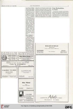 Nr. 15/16 (13. April. 1941), S. 7: Eine Stuttgarter Versteigerung