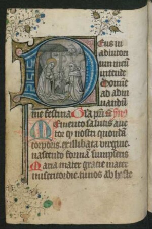 Initiale: Geburt Christi