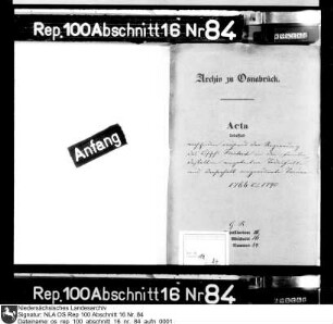 Anordnung von Landestrauer nach Todesfällen in der Familie des Bischofs Friedrich
