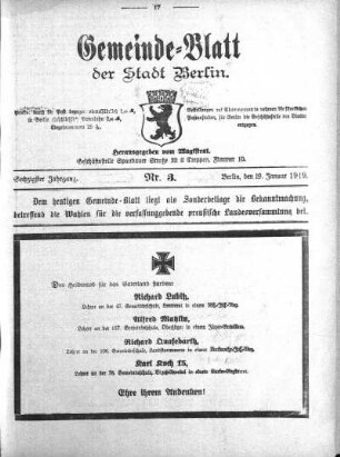 1919,3: Nr. 3, 19. Januar 1919