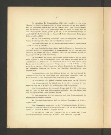 Der Abschluss des Geschäftsjahres 1916 zeigt [...]