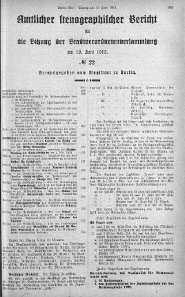 No 22, 19. Juni 1913