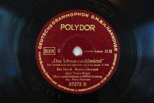 Das Schwarzwaldmädel : ein Tonbild nach der Operette; II. Teil / von Leon Jessel