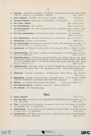 Zinn (Nr. 295-372)