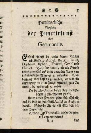 7-10, Pembrockische Reglen der Punctirkunst oder ...