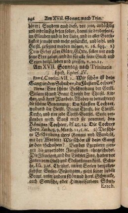 Am XVII. Sonntag nach Trinitatis Epist. Ephes. IV. - Am XXV. Sonnt. nach Trinitatis. Epist. I. Thess. IV.