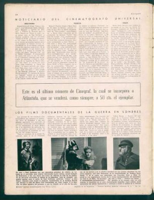 Noticiario del cinematógrafo universal