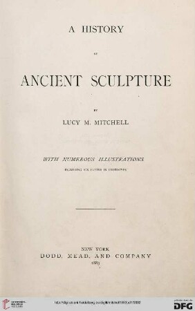 A history of ancient sculpture