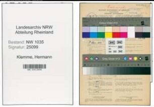 Entnazifizierung Hermann Klemme , geb. 19.01.1886 (Steiger)